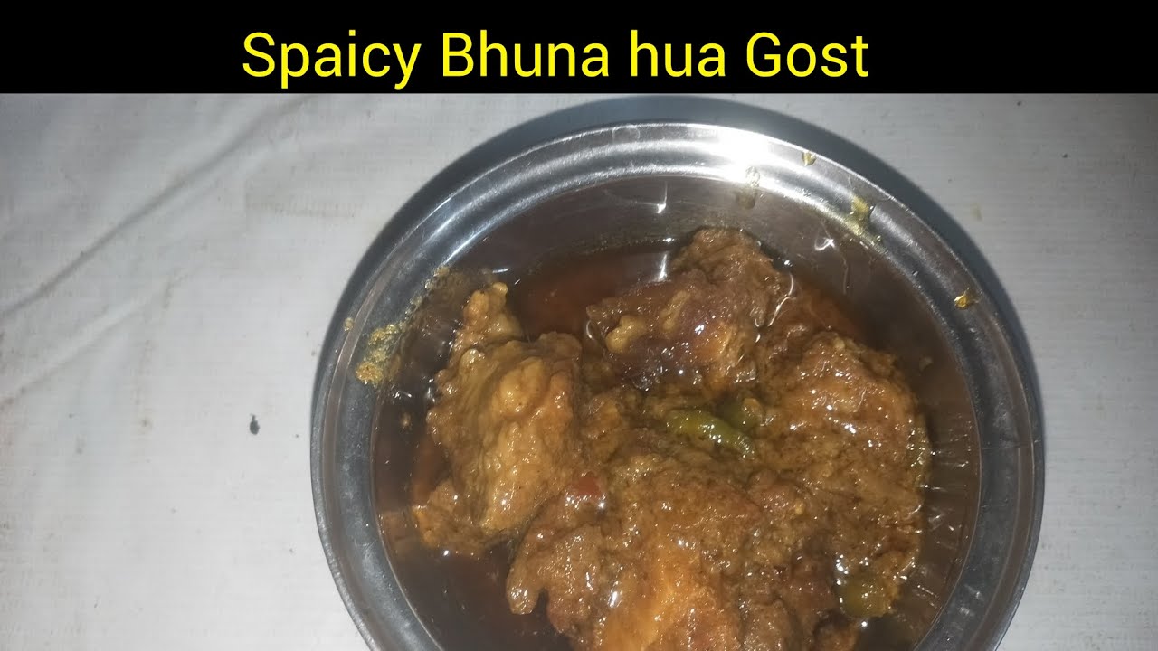 Ramzan spacial Spaicy chatpati Bhuna hua Gost How to make Spaicy Bhuna hua Gost Shandar cooking