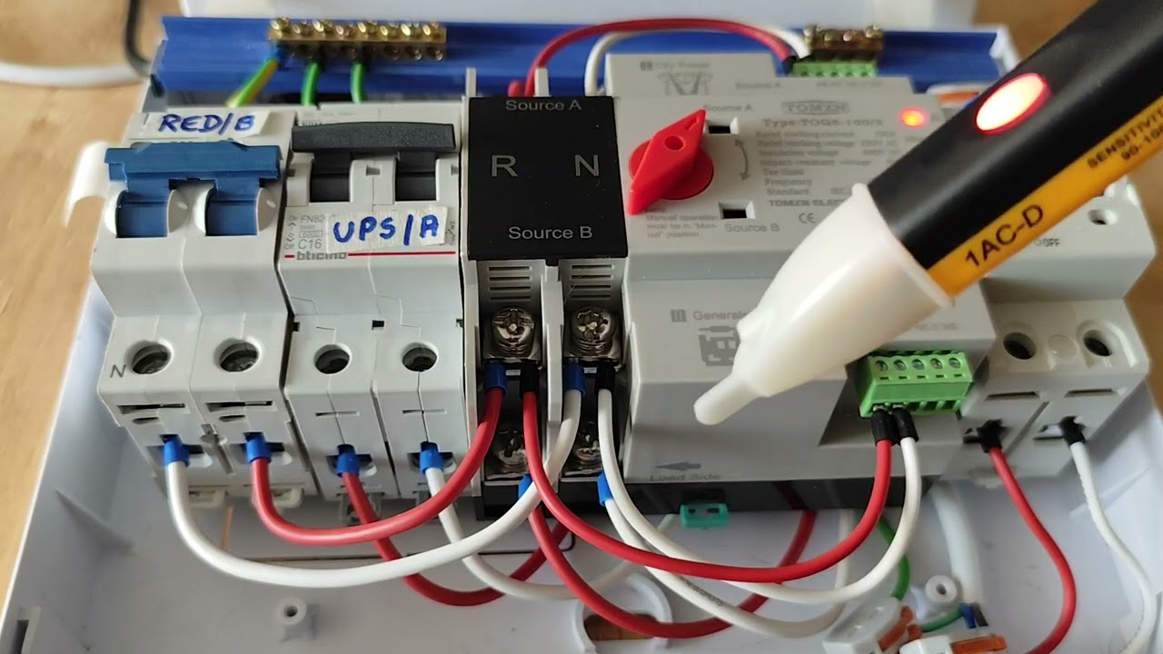 ATS Interruptor automático de transferencia eléctrica y #ecoflow (#sai o #ups)