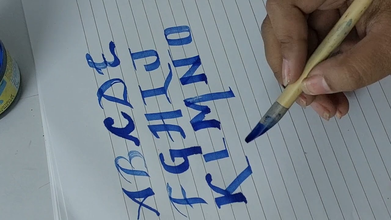 Calligraphy with Bamboo Stick Pen.         #kolkata #caligrapghy  #youtube #handwriting #writing