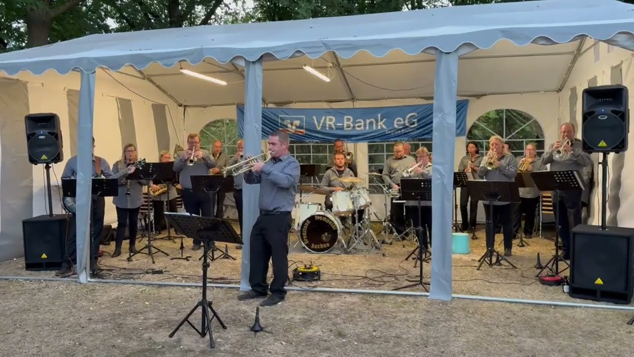 Grenzland Trompeter Aachen Live beim Open Air Gemeinschaftskonzert Loverich