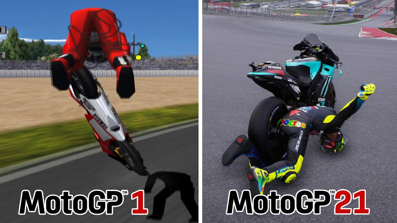 Crash Di Game MotoGP Dari 2000 ke 2021