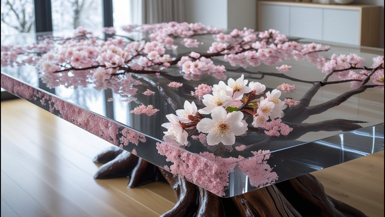 👉 The Making of a Stunning Epoxy Table Using 100% Real Flowers &ndash; A Fusion of Woodcraft and Nature