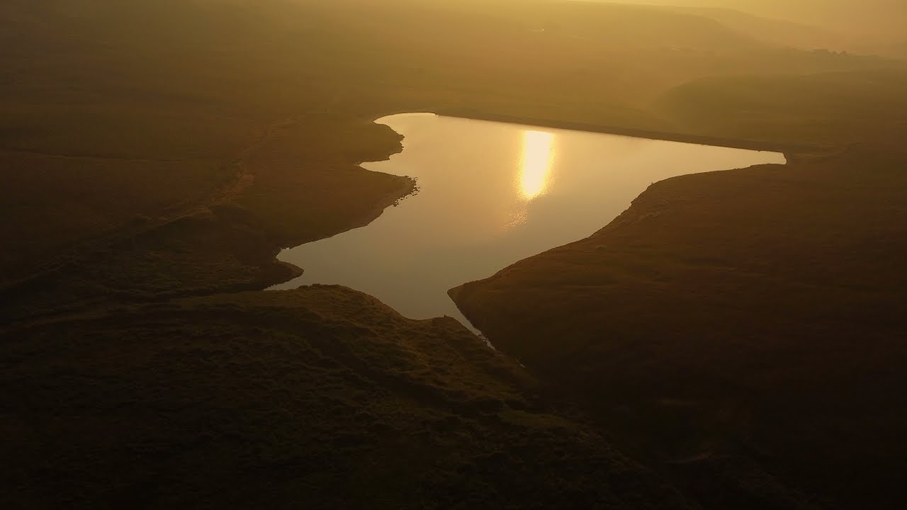 Marsden Moor Sunrise on the DJI Mini 2 Drone - Huddersfield, Yorkshire