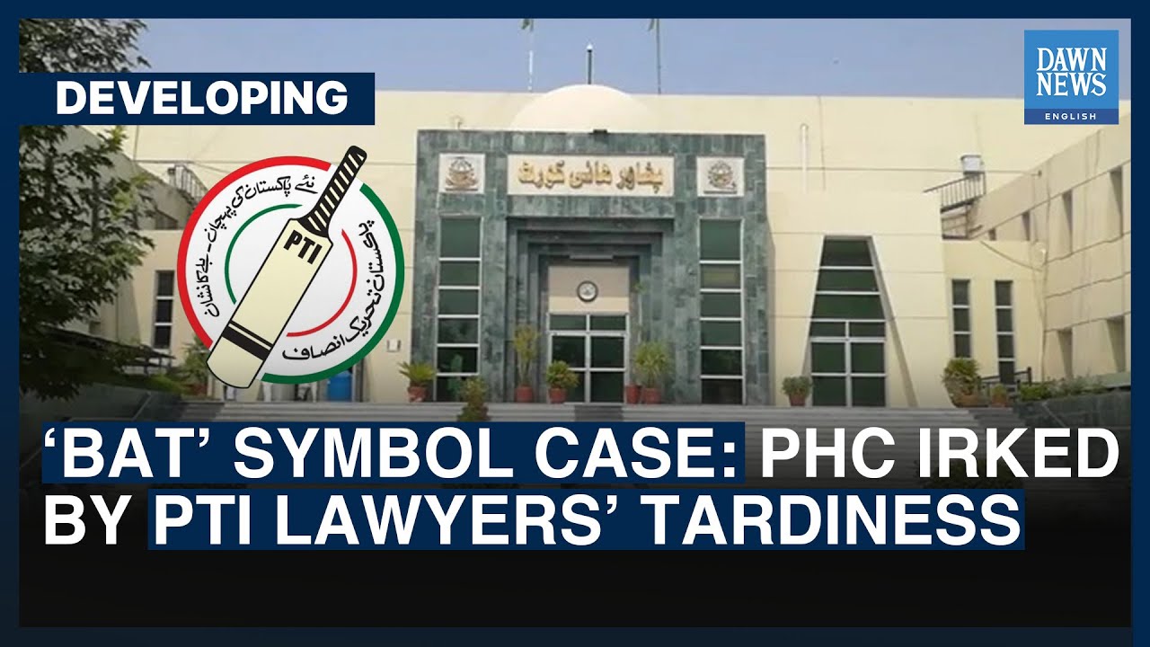 &lsquo;Bat&rsquo; Symbol Case: PHC Irked By PTI Lawyers&rsquo; Tardiness | Dawn News English