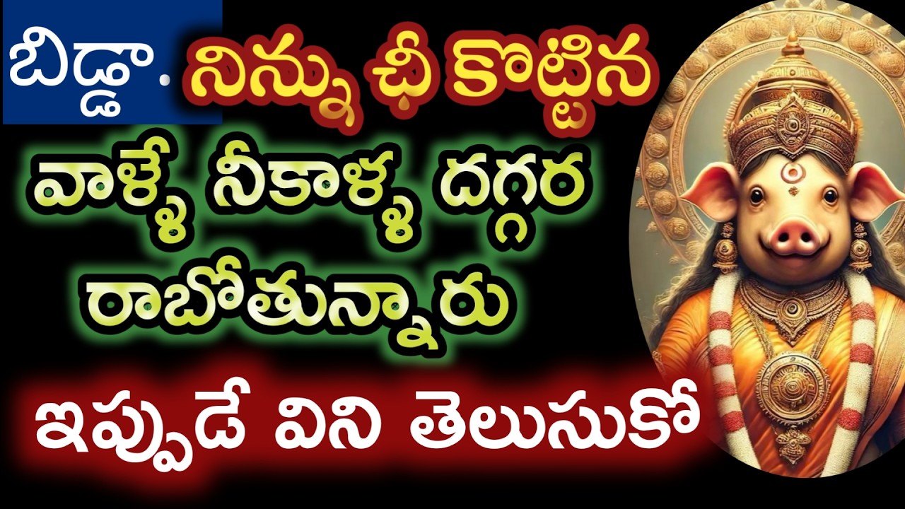 Hనిన్ను ఛీ అన్న వారే నీ కాళ్ళ దగ్గర వొచ్చేలా చేస్తాను తల్లీ ఇప్పుడే విను |varahidevi vaakku