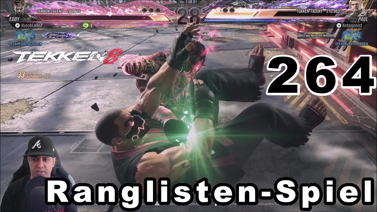 Tekken 8 Ranglisten Spiel  264 Kuroblade2 Eddy   gegen Paul