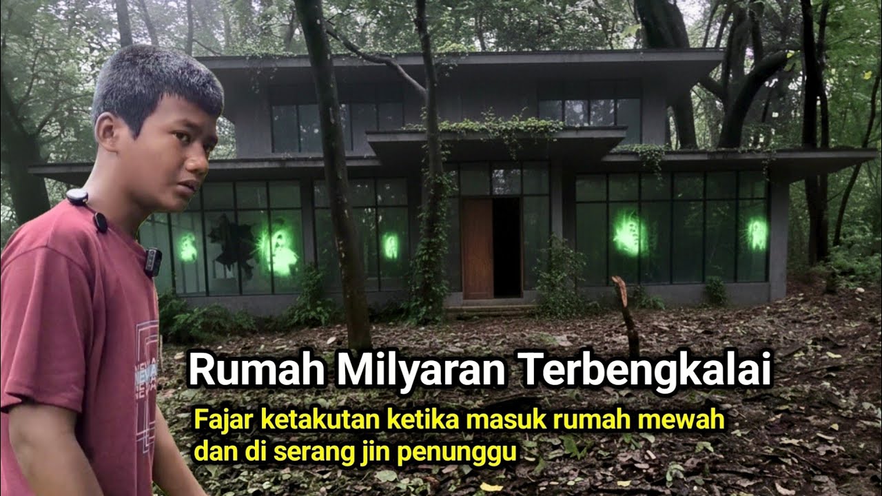 Ngerii ! Fajar masuk rumah mewah terbengkalai banyak serangan jin jahat hingga ketakutan