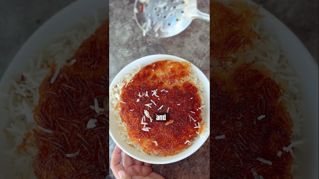 How to Make Persian Rice w/ Crispy Golden Tahdig #persianfood #rice #recipes #tahdig #food #cooking
