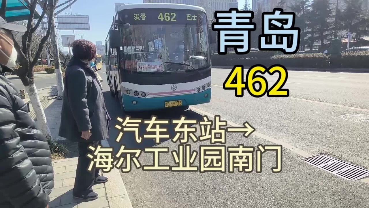 【海尔片区便民小环线】青岛温馨巴士462路全程POV（汽车东站↔海尔工业园南门）#青岛公交