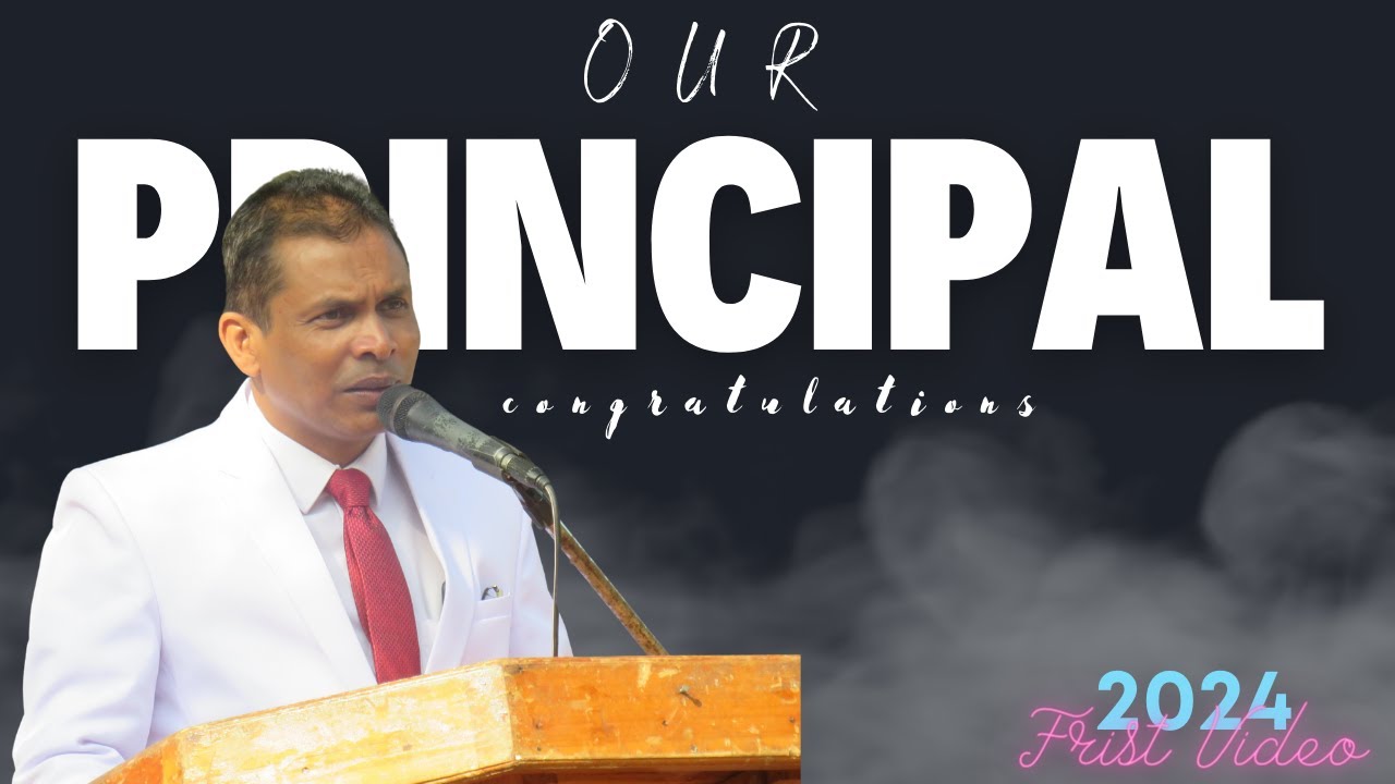 Congratulations Our new Principal ...