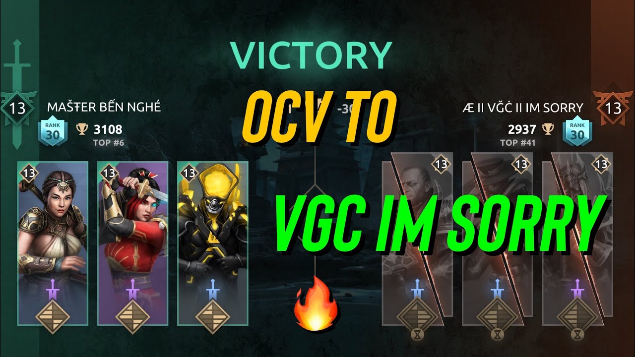🔥⚔️ OCV To “VGC IM SORRY” - Shadow Fight Arena 💥