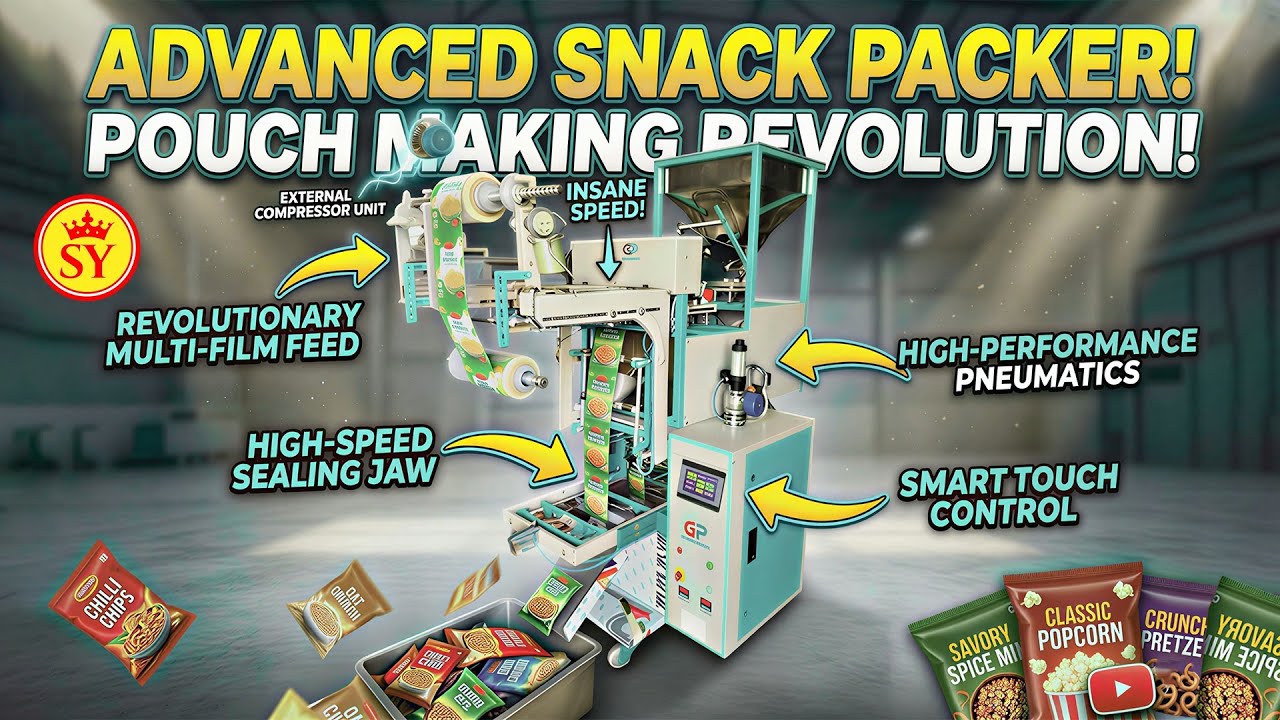 🥜 மசாலா கடலை ready&hellip; Packing ready!Super fast automatic machine ⚡ #sripack #packingmachine #dindigul