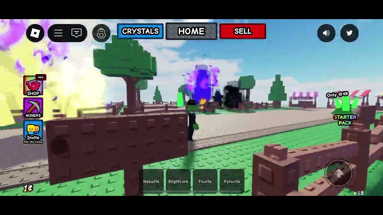 My crystal garden is getting beautiful | Roblox Grow Crystals | Ep 2
