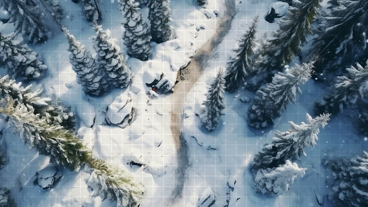 D&D | Whispering Winterwoods Part 4 | Animated Battle Maps