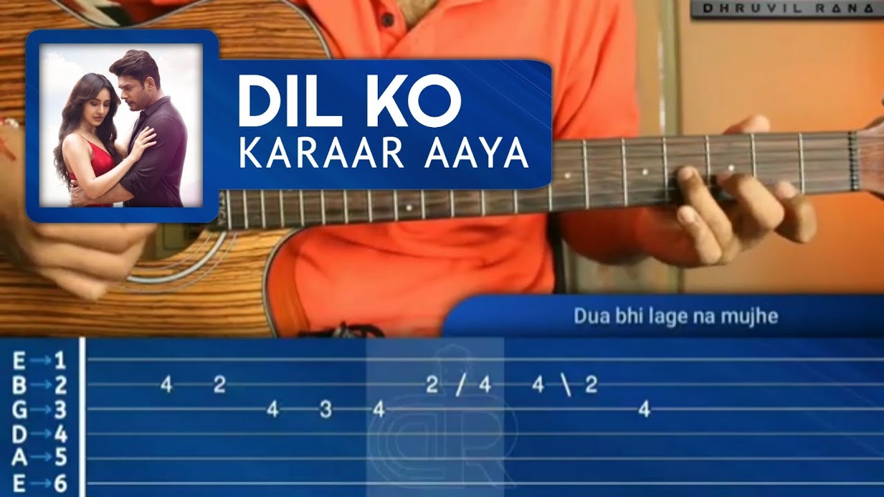 Dil Ko Karaar Aaya GUITAR LESSON/TABS | Sidharth Shukla | Neha Sharma | Neha Kakkar | YasserDesai