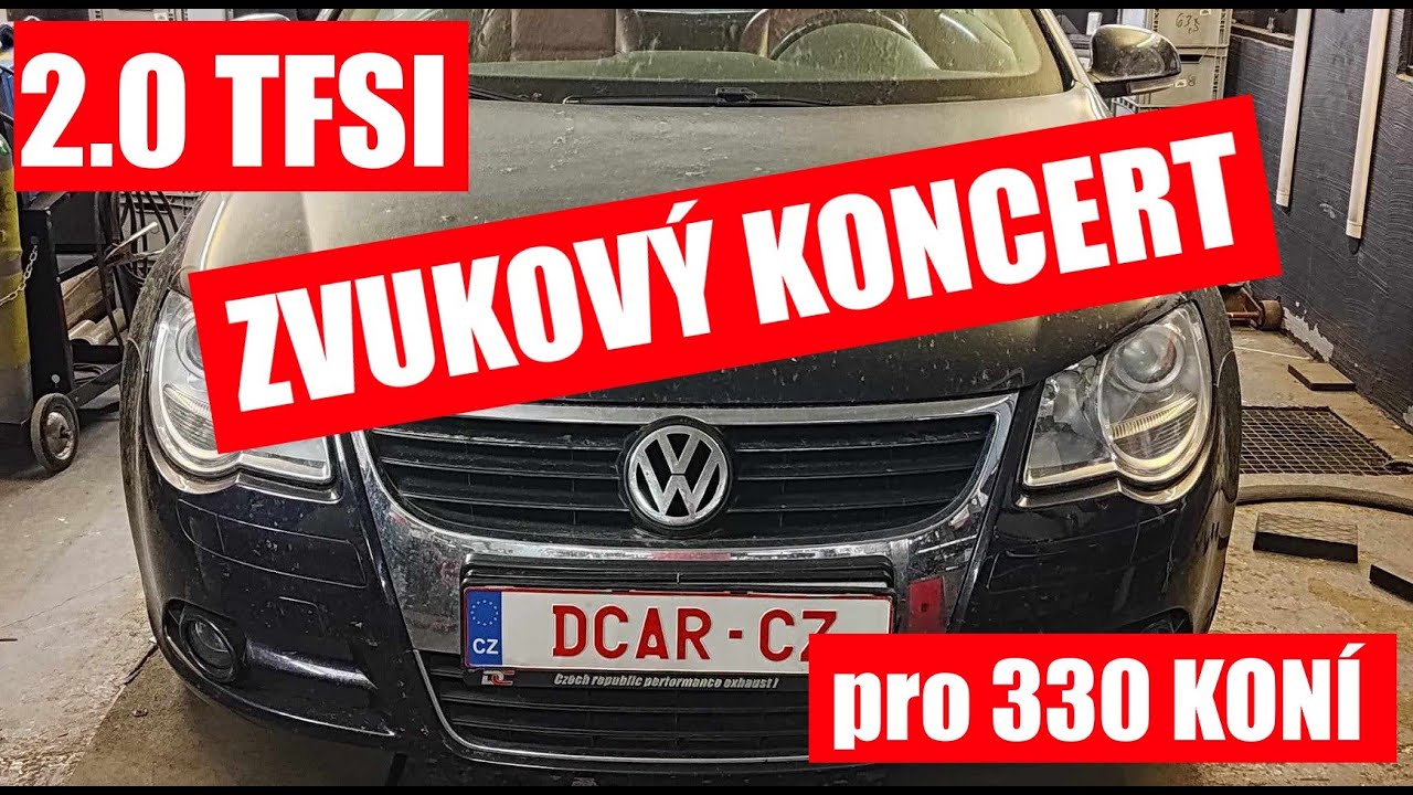 Volkswagen EOS  2.0 tfsi - zakázkový výfuk s přepínáním hlučnosti DCar.cz