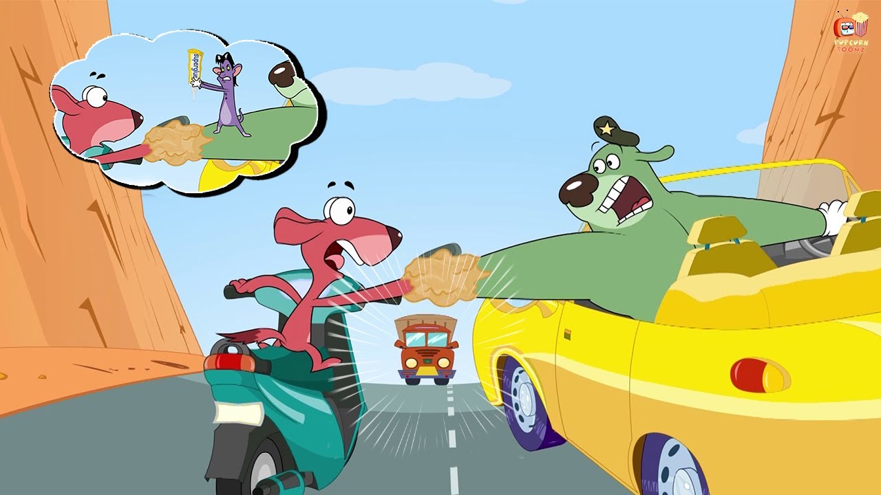 Can They Steer the Car With Glued Hands?Will the Lorry Hit Doggy Don? Dog and Rat Cartoon |Rat A Tat