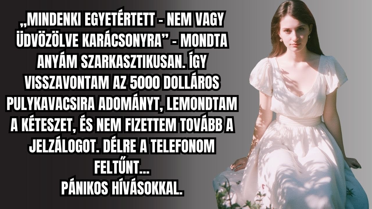 „Karácsonykor nem vagy szívesen látott” – mondta anyám. Ezért nem fizettem többé a jelzálogot.