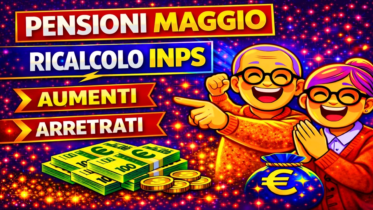 ✅Pensioni Maggio 2026 👉 Clamoroso Ricalcolo INPS 👉 Ecco Tutti gli Aumenti e Arretrati!