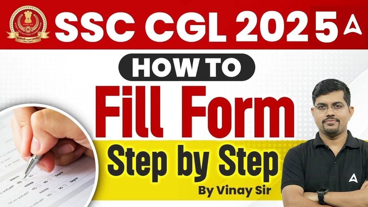 SSC CGL Form Filling 2025 | How To SSC CGL Form Fill Up Step by Step | SSC CGL Apply Online  2025