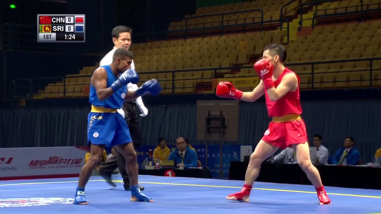 Sanshou Sanda 2016 World Cup Semi Finals China vs Sri Lanka 48 Kg Men