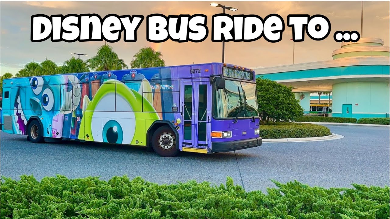 Riding a Disney Bus from Hollywood Studios 