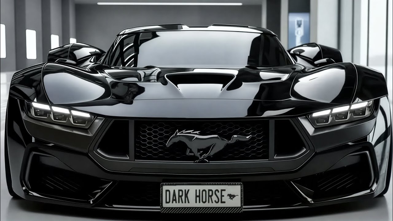 Ford Mustang Dark Horse 2026 — это мощный маслкар, готовый к гонкам на треке!