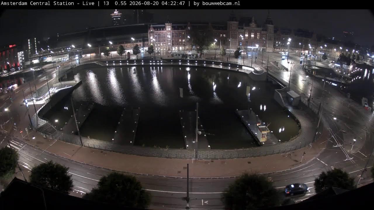Amsterdam - Stationseiland - Centraal station (4G mobile connection)