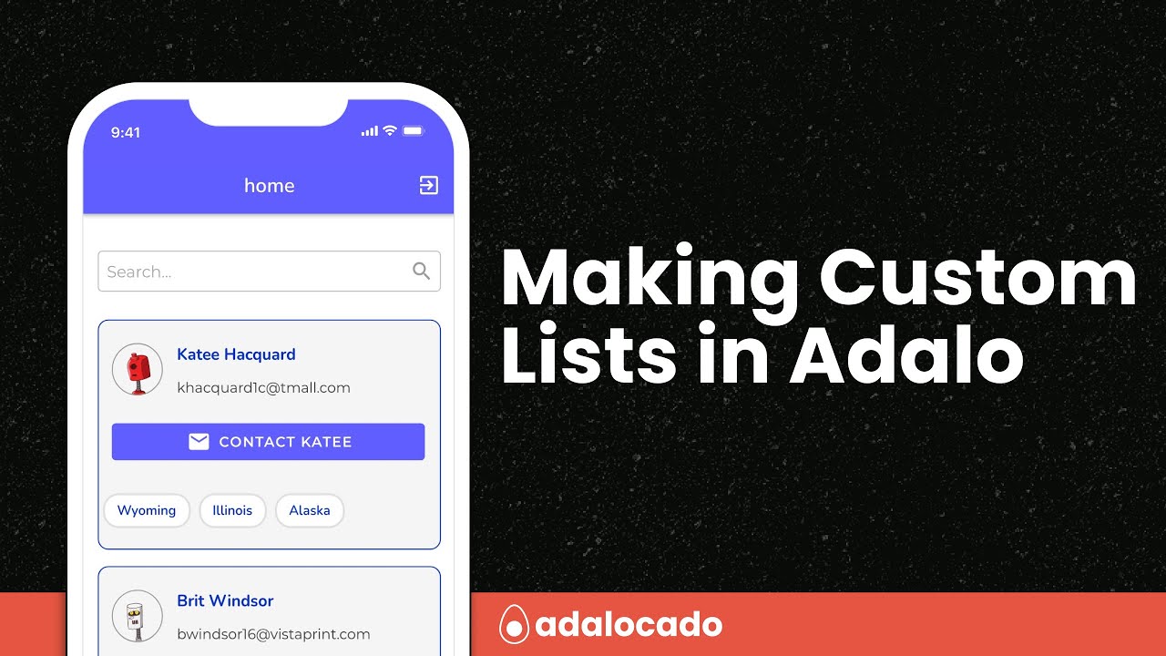 Adding & Styling Lists in Adalo