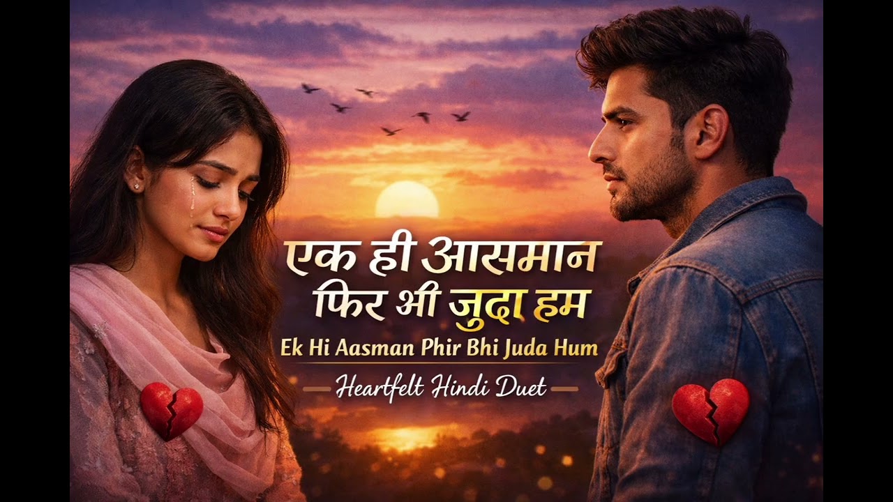 एक ही आसमान फिर भी जुदा हम | Heart Touching Hindi Sad Song | Emotional Duet 2026