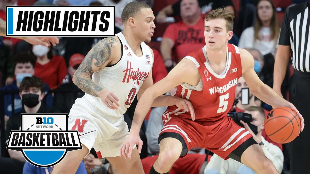 Wisconsin at Nebraska | Big Ten Men's Basketball | Highlights | Jan. 27, 2022