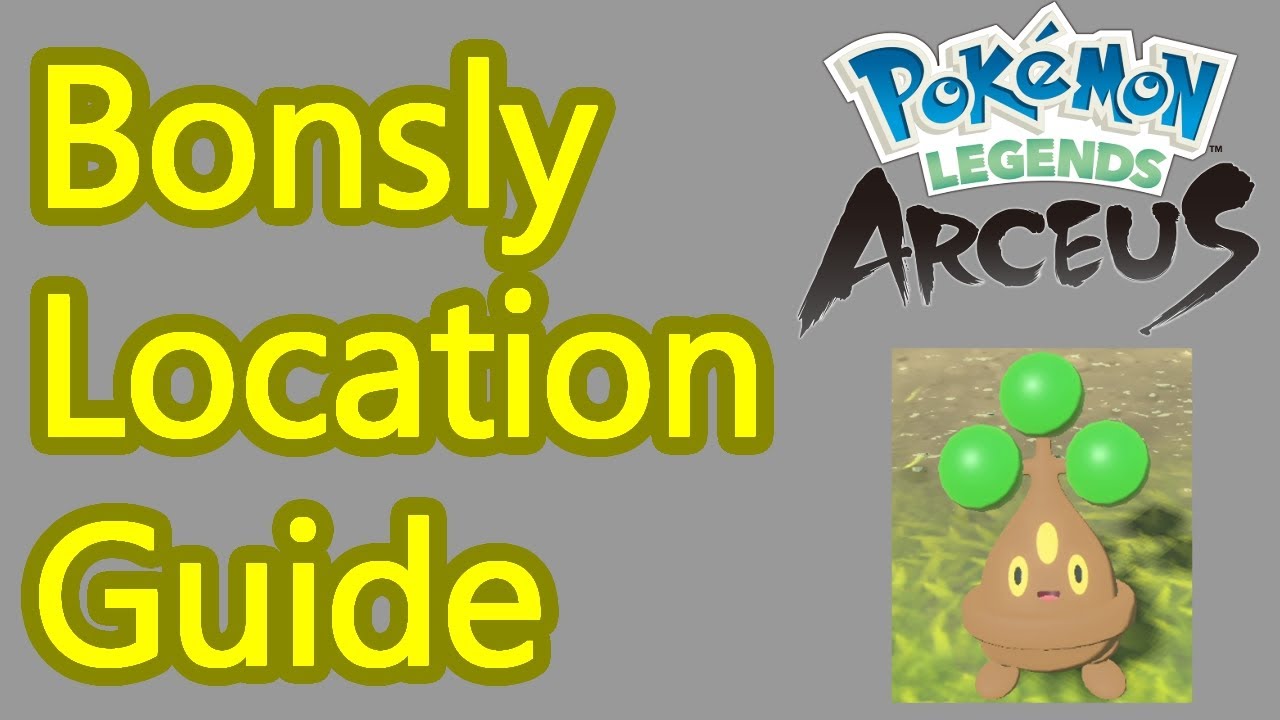Pokemon Legends: Arceus Bonsly location guide, how to catch bonsly