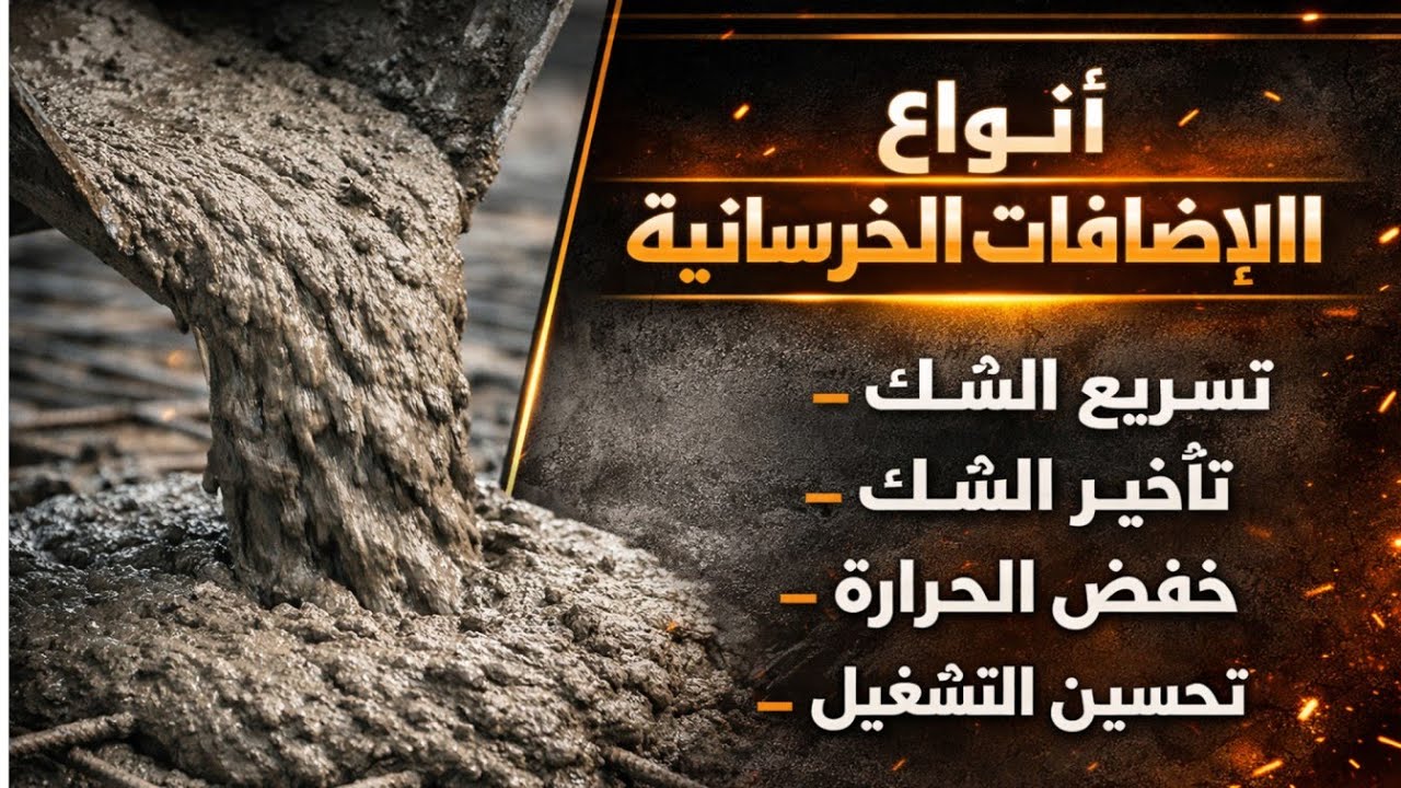 أنواع إضافات الخرسانة واستخداماتها شرح مبسط ومفيد - إضافات مهمة بتحسّن خواص الخرسانة لازم تعرفها