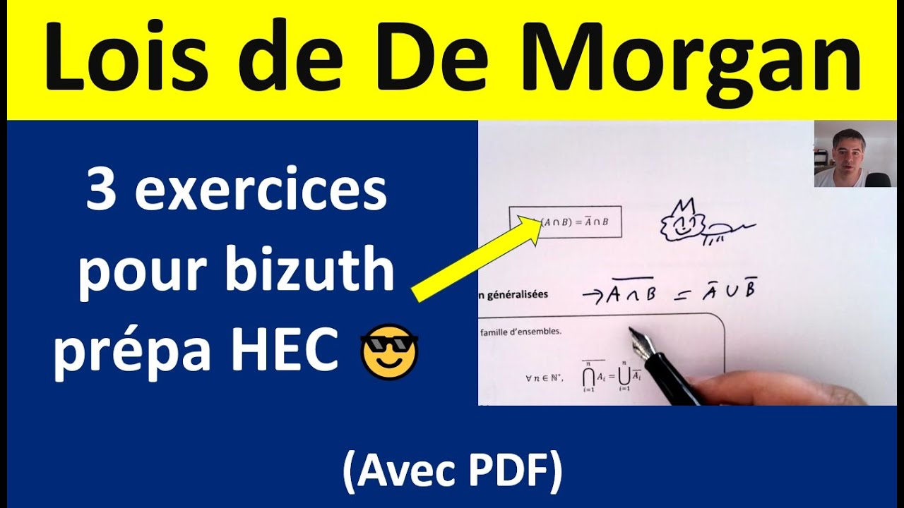 Lois de De Morgan et De Morgan généralisées en prépa HEC