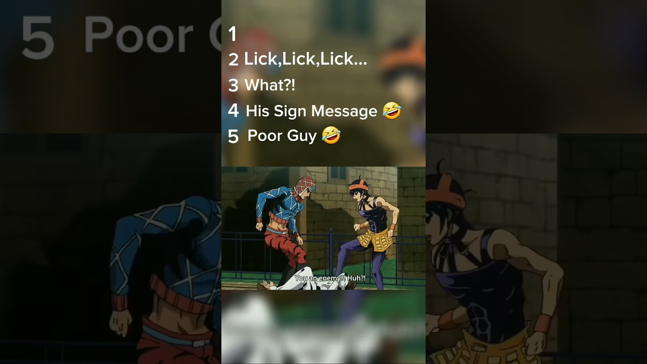 Ranking Top 5 JoJo's Bizarre Adventure Funny Moments #animemoments #anime #funnyanimemoments #funny