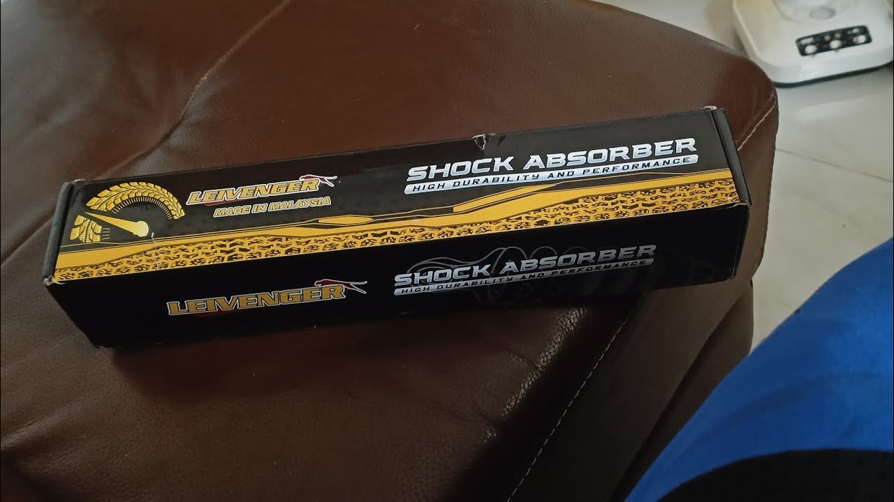 Leivenger Mono Shock 330MM Black Red for Honda Click 125i - ikabit natin sa motor natin. #subscribe