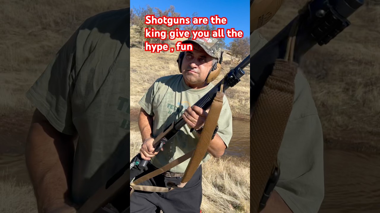 The pond shooting with a mossberg shotgun. Pistol waffe gewehr Pompali tufek atisi silah tabanca