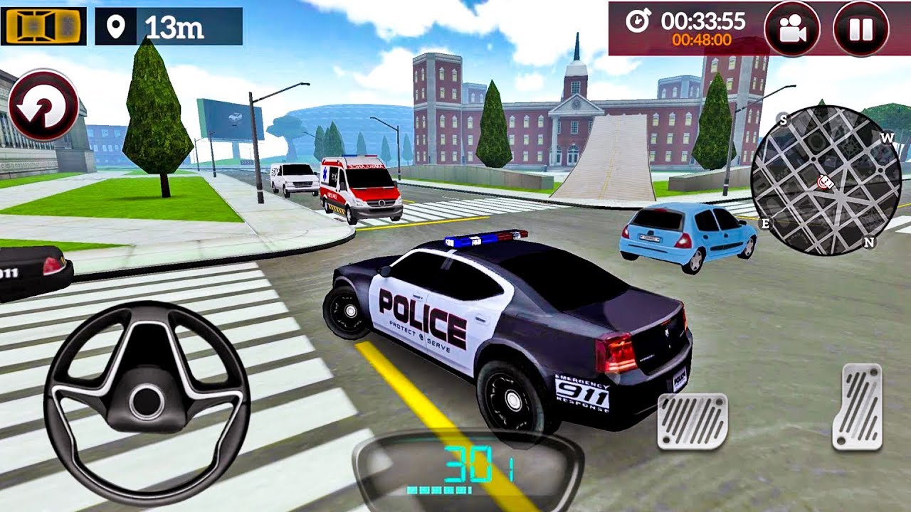 Drive for Speed Simulator # 32 - игра про полицейскую машину для Android