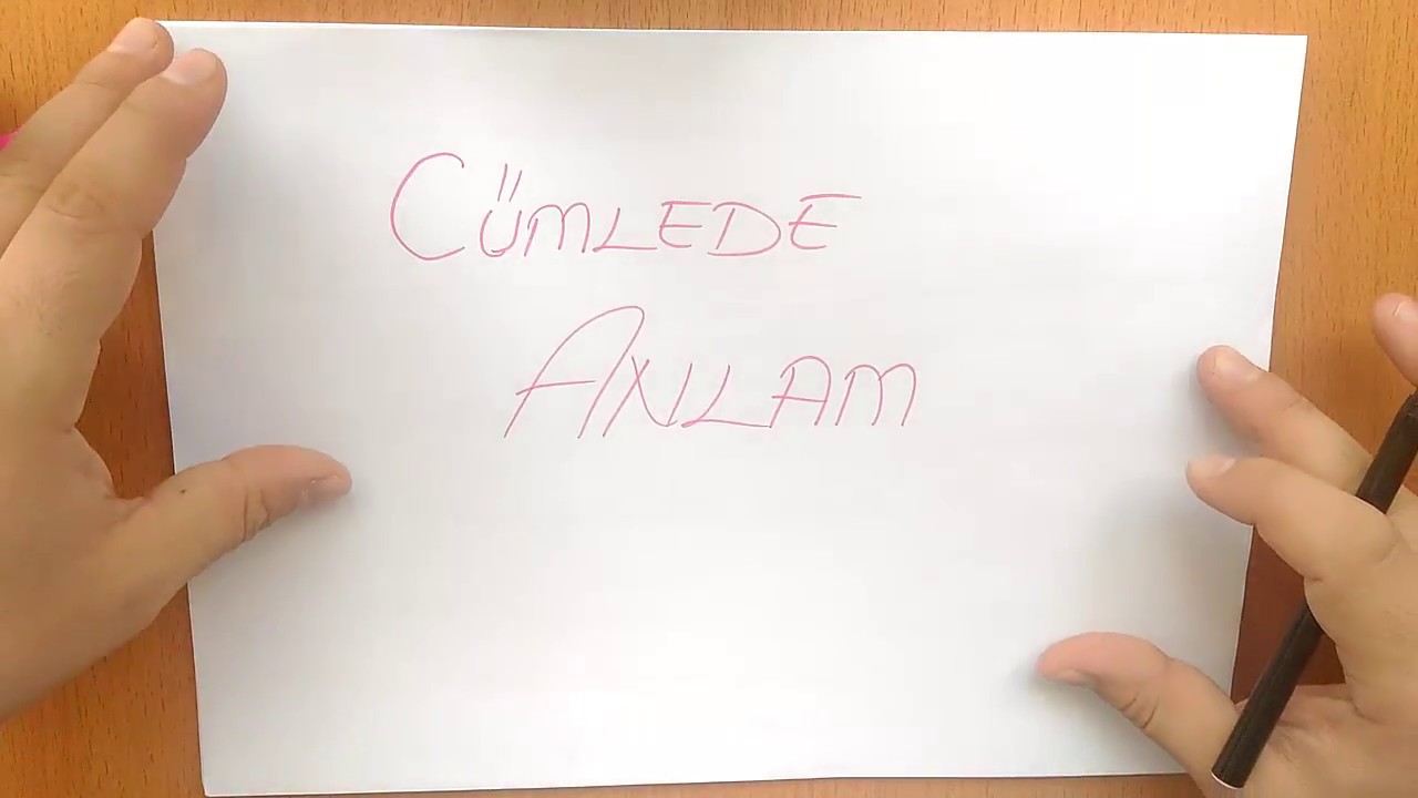 CÜMLEDE ANLAM