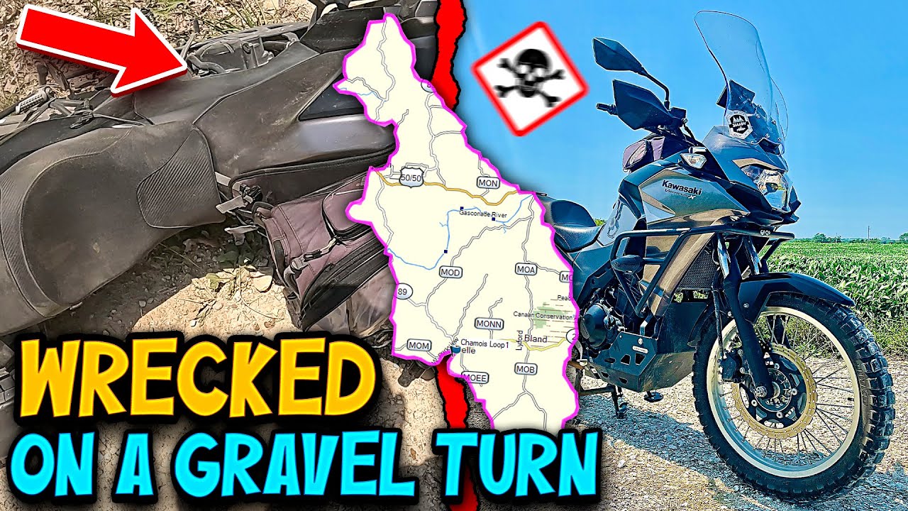 Pushing Limits and Crashing My Versys-X 300 on Gravel
