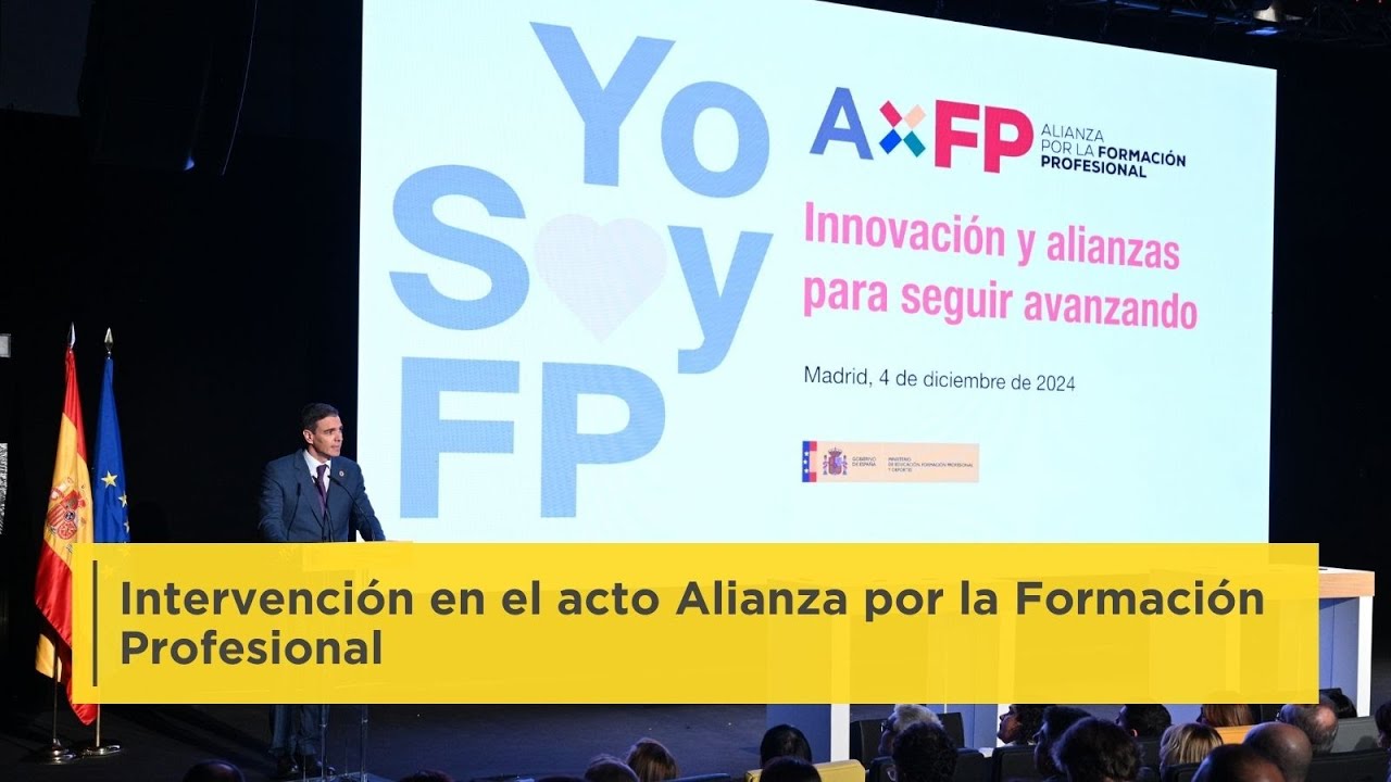 Intervención en el acto de firma de la Alianza para la Formación Profesional