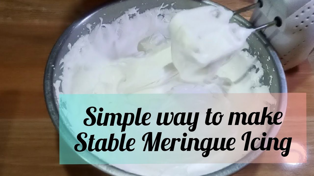 Meringue Icing Recipe | simple way how to make meringue icing