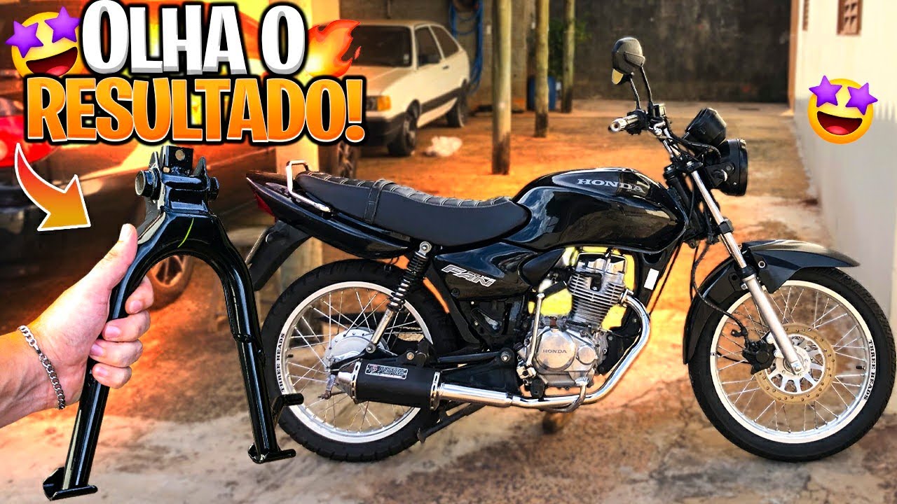 COMO COLOCAR CAVALETE CENTRAL NA CG 125 FAN 2008!