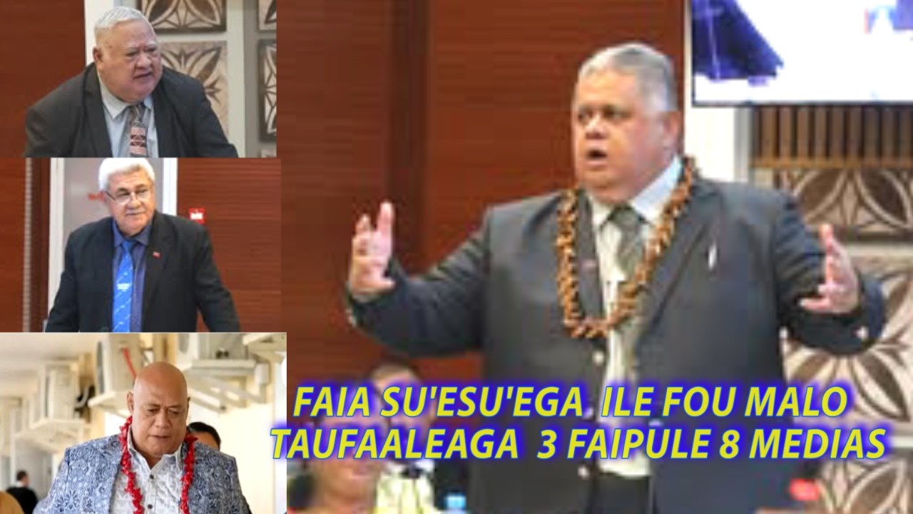 Pasia le Tulafono  e su'esu'e ai le Fao Malo,Taufaaleaga -Tuilaepa,Fonotoe,Lealailepule ma 8 Medias.