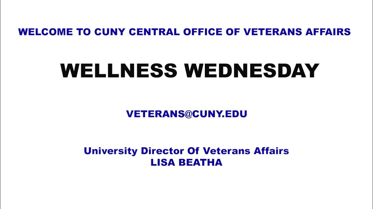 CUNY COVA-Wellness Wednesday: Legal Resources Wellness Wednesday: Legal Resources