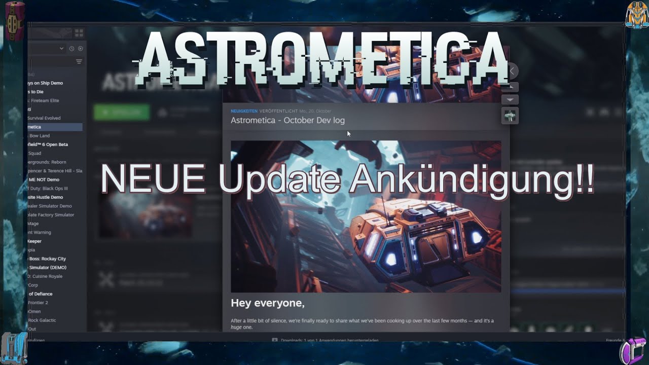 ✨ Astrometica 💥 New Update - October Dev log ist da!! Update /News Deutsch