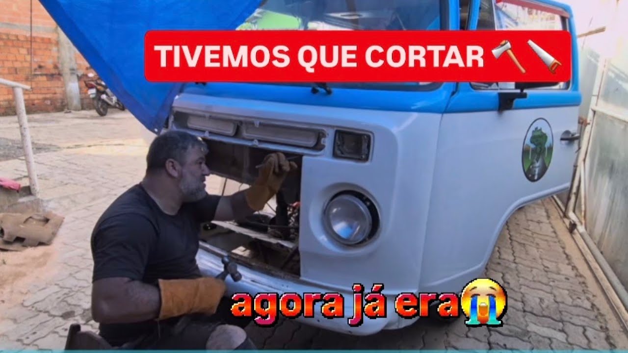 VAMOS TER QUE CORTAR A KOMBI😵‍💫ADAPTAÇÃO MOTOR AP💰parte 6...
