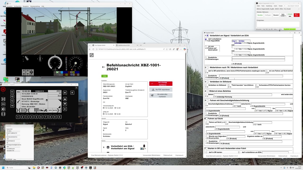 Vorschau Digitaler Befehl in Zusi 3