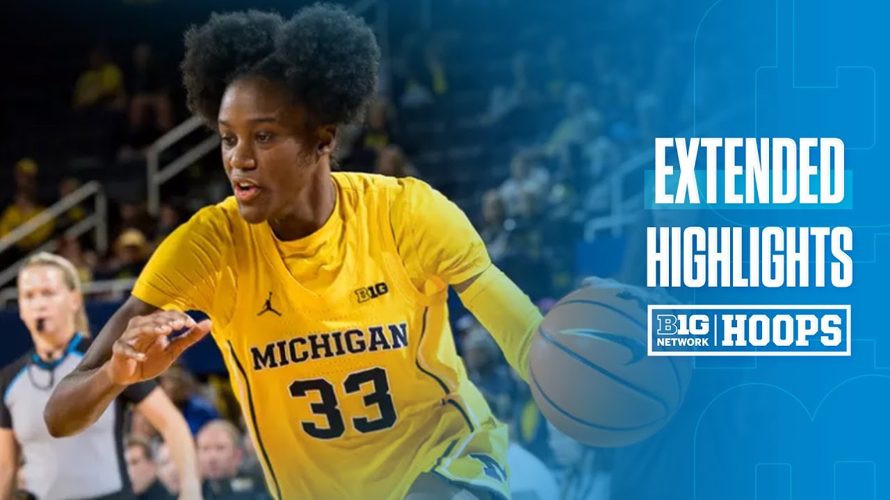 Michigan vs. Notre Dame | EXTENDED HIGHLIGHTS | Big Ten Women's Basketball | 11/15/25