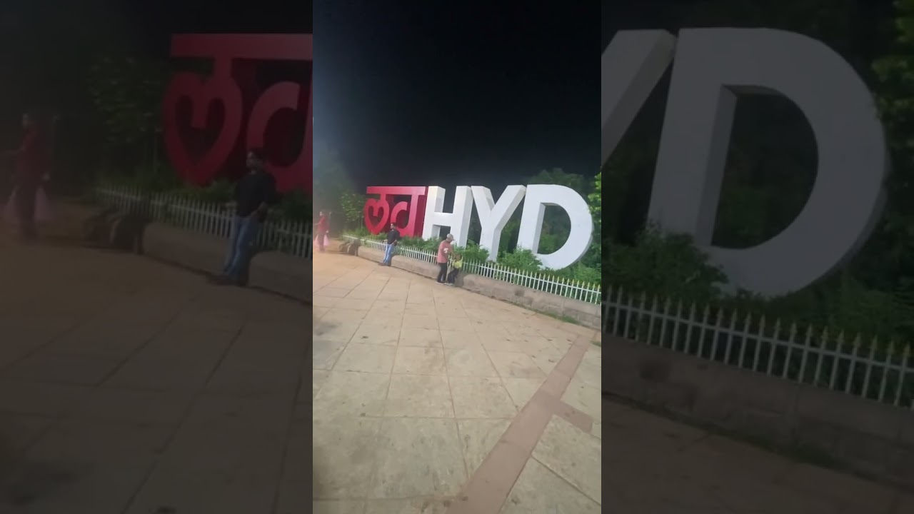 Love Hyderabad  statue | Necklace road | Tank Bund